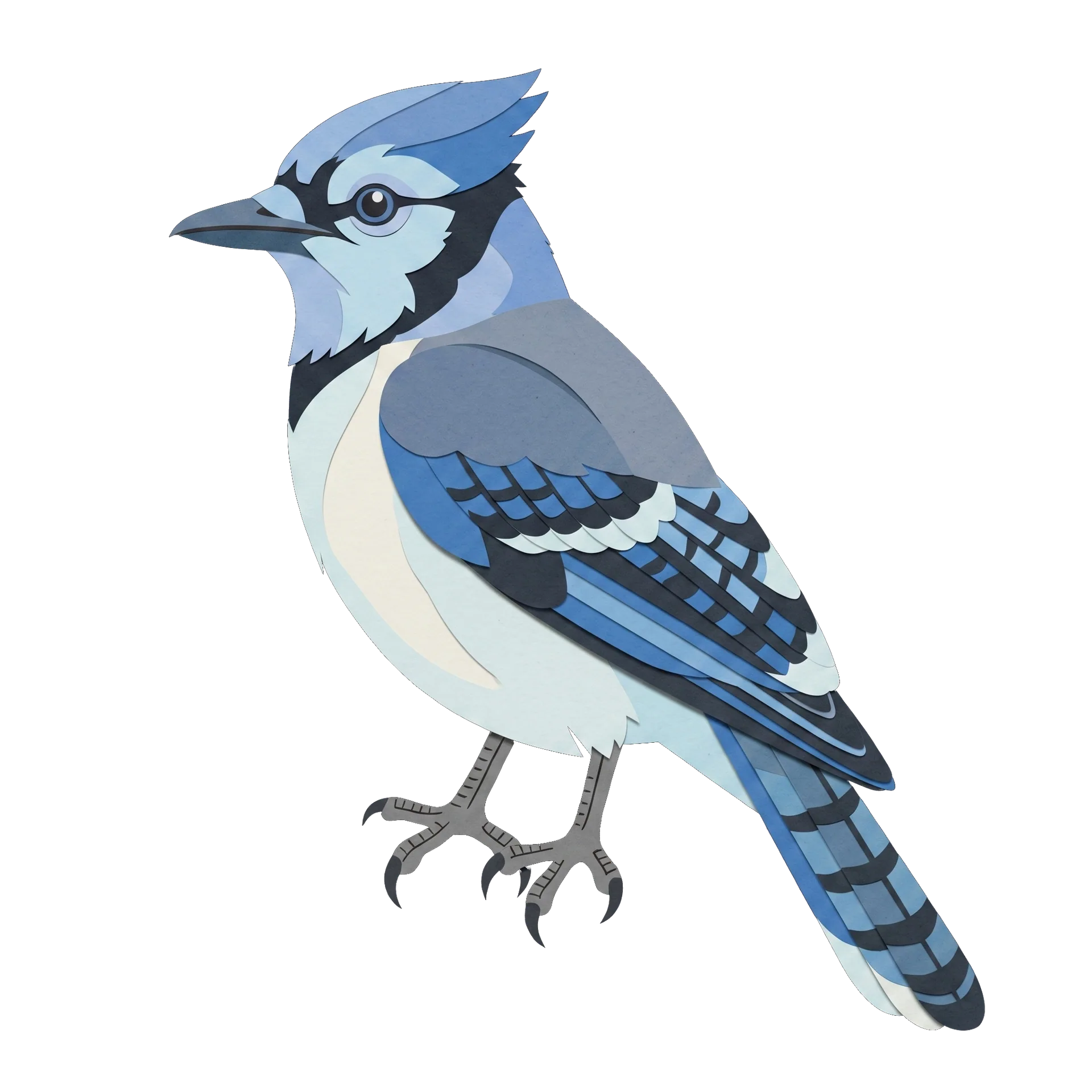 Stylized illustration of the Blue Jay