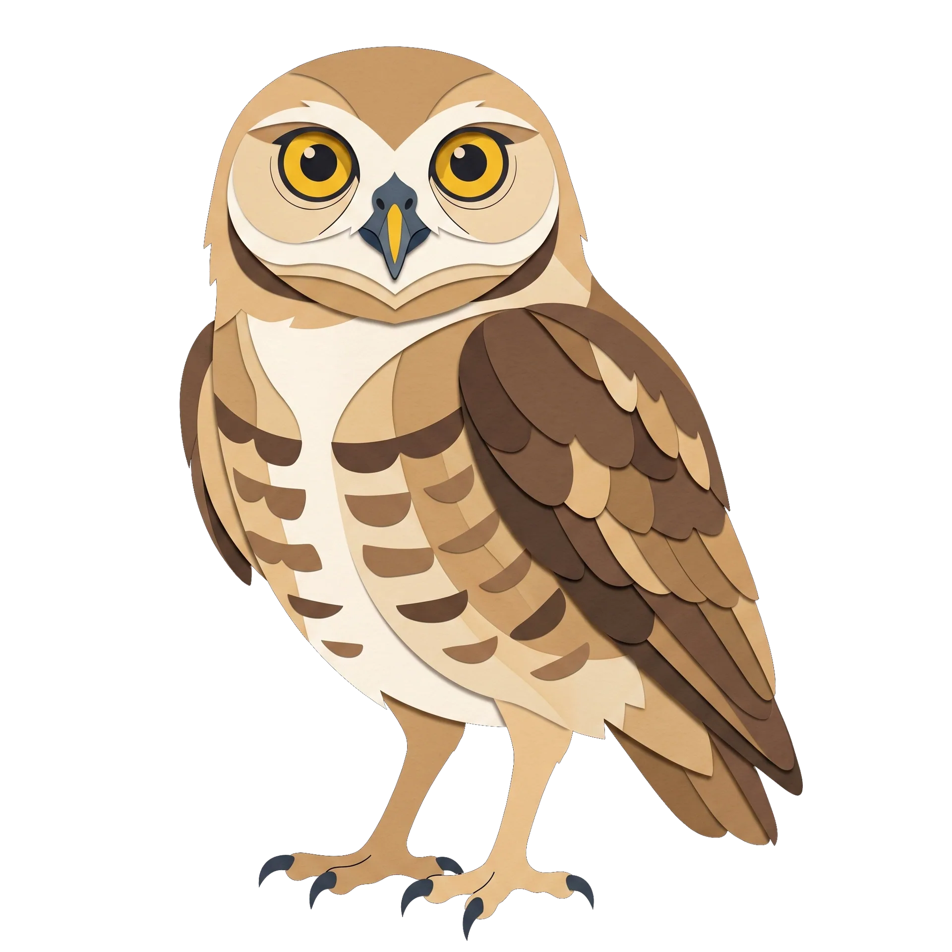 Stylized illustration of the Burrowing Owl