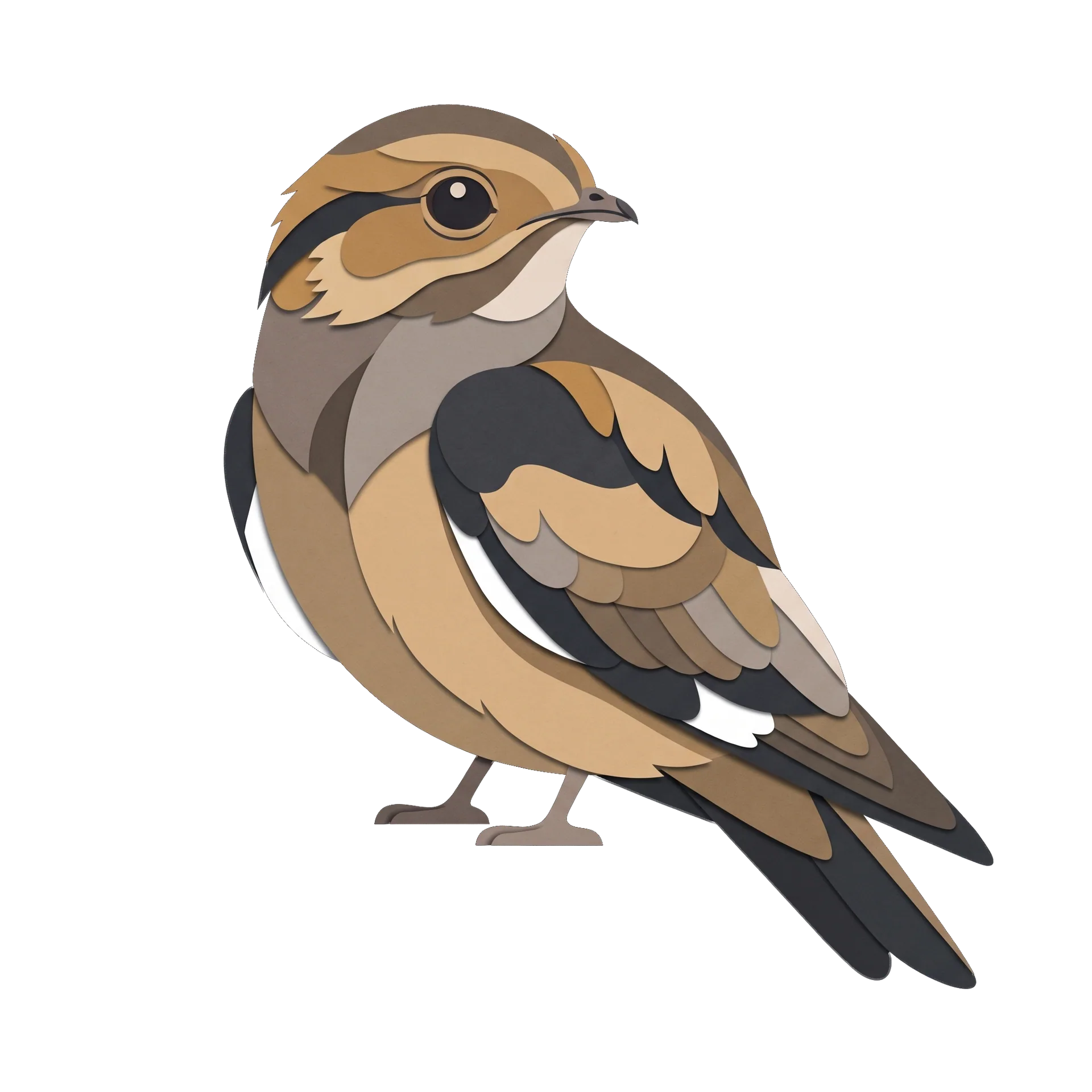 Stylized illustration of the Common Nighthawk