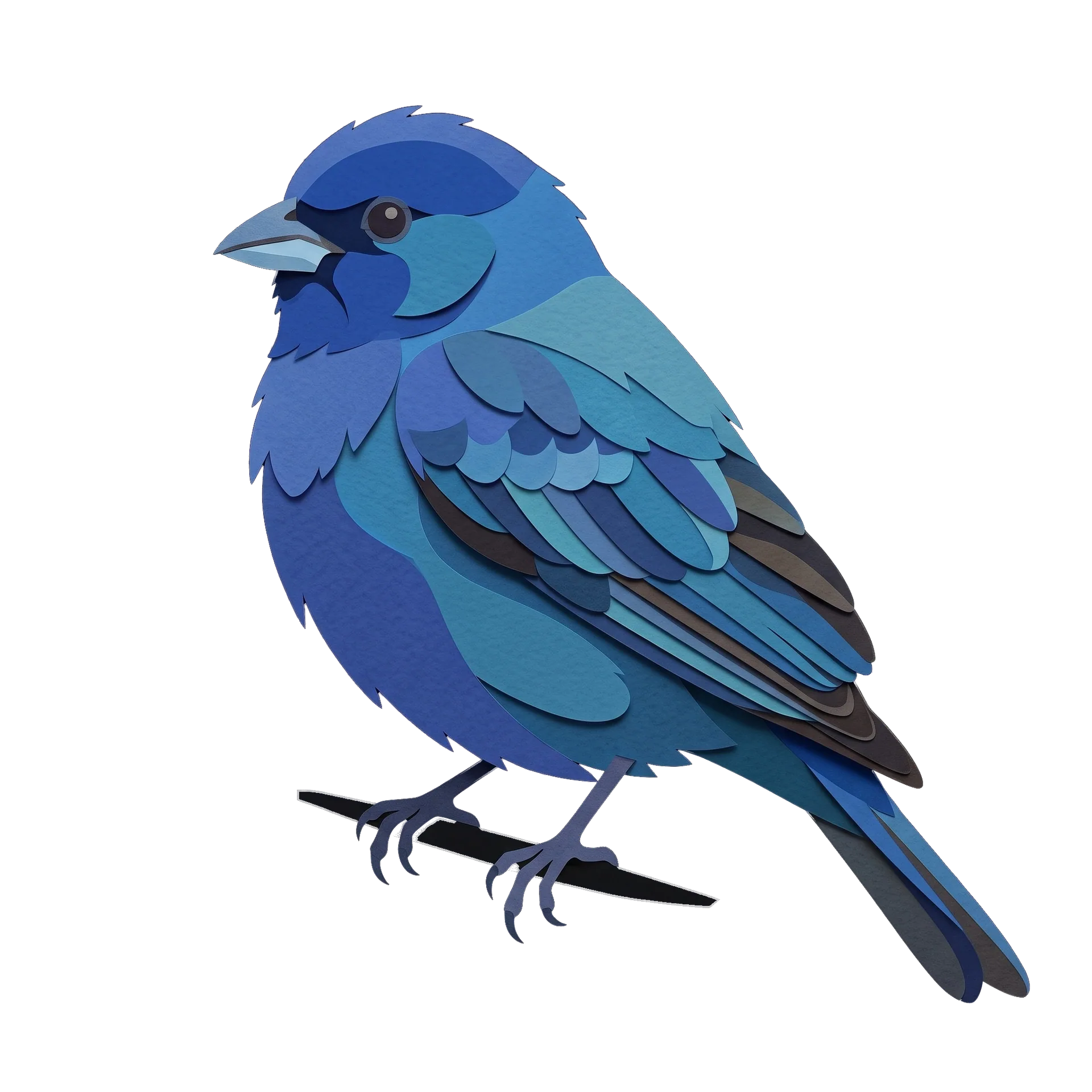 Illustration of a Indigo Bunting