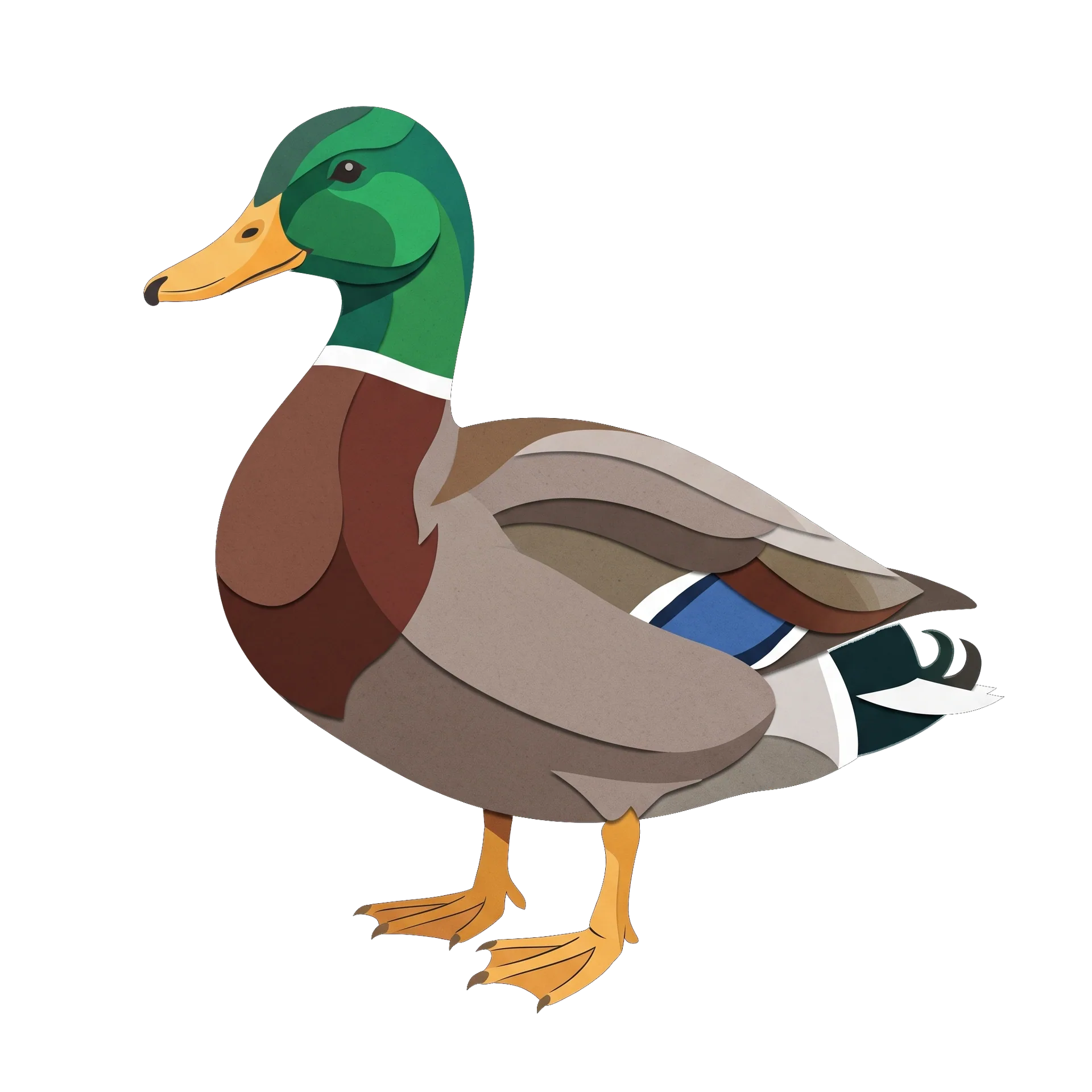 Stylized illustration of the Mallard