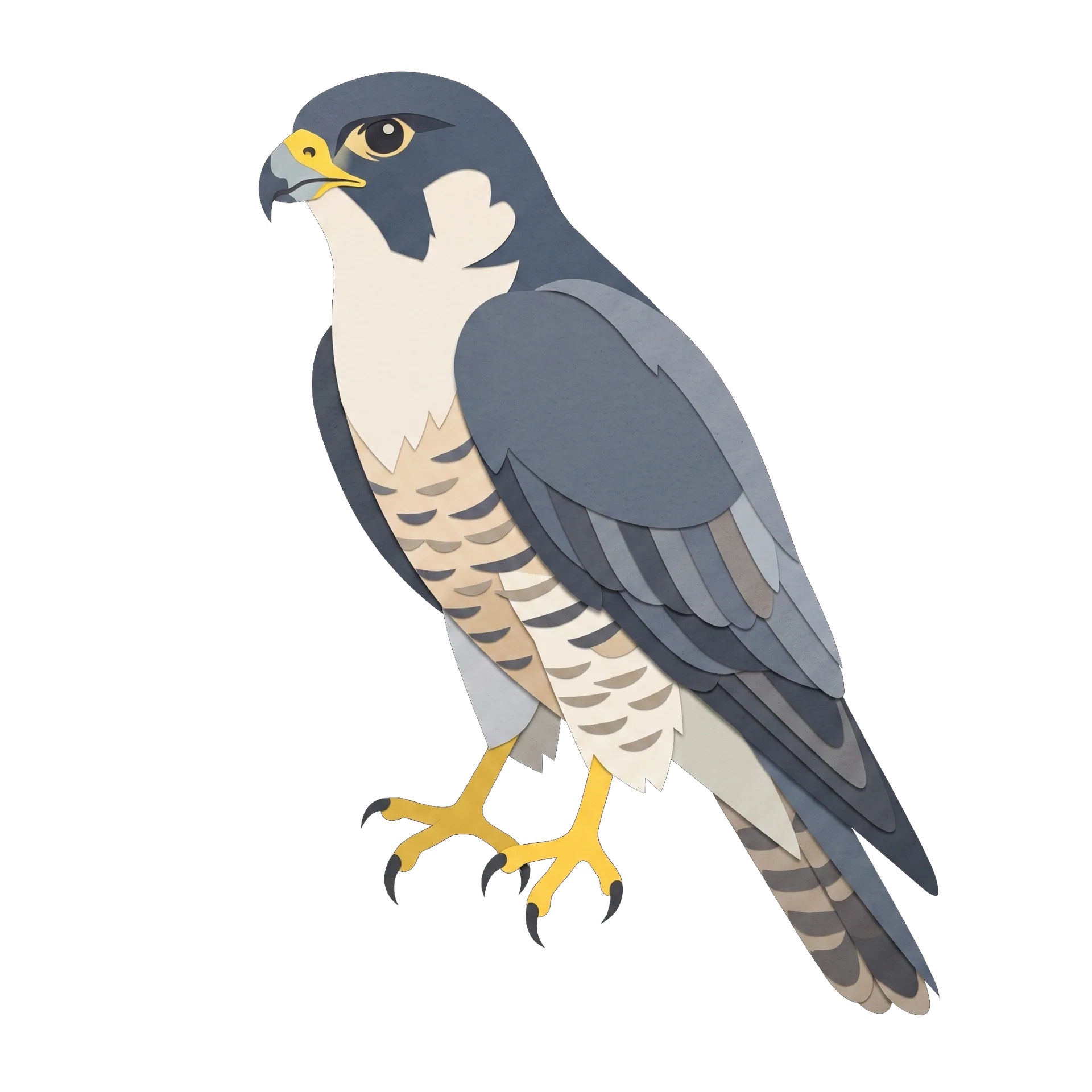 Stylized illustration of the Peregrine Falcon