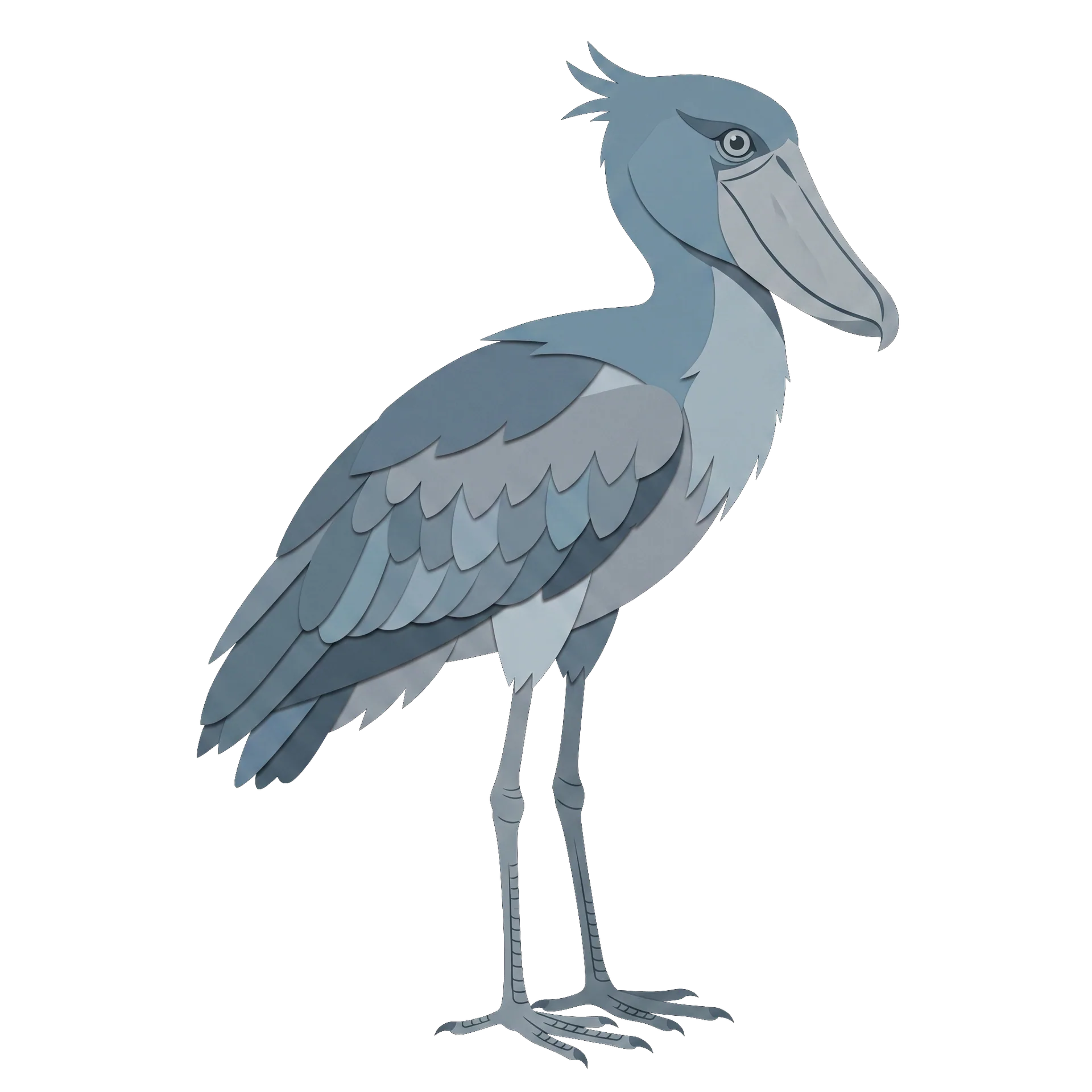 Stylized illustration of the Shoebill